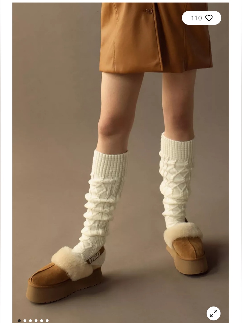 UGG Funkette Slipper in Chestnut